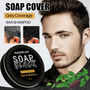 biaozhen Shampoo soap turns black bamboo charcoal black after one wash