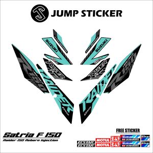 Stiker striping satria f 150 injeksi grafis variasi 017