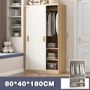 Minos Floor Standing Sliding Door Wardrobe Cabinet Wooden Home Wardrobe Storage Cabinet Home Furniture
