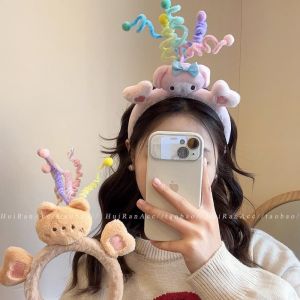 Sanrio Headband My Melody Cinnamoroll Kuromi Cute Anime Plushie Hair Accessories Party Hairband for Kid Girl Gift