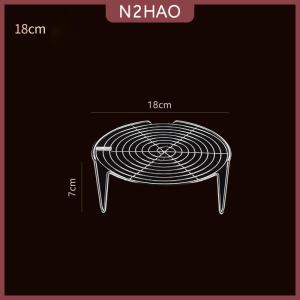 N2HAO 1PC thép không gỉ hấp giá đa chức năng nồi hấp Khay Bánh Bao Trứng nướng đứng Bộ đồ ăn nhà bếp nấu ăn đứng