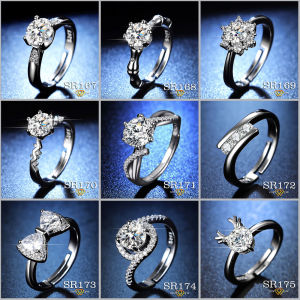 POS DARI KL - SR167 / CINCIN / SILVER RING / CINCIN SILVER PLATED / ADJUSTABLE RING / CINCIN PEREMPUAN / CINCIN PERAK