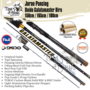 Joran Pancing Daido Galatamaster Biru Carbon SOLID / Hollow (150cm - 180cm) Fuji Alconite Murah - Toms Fishing