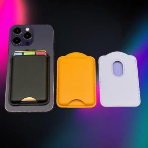 godessing Strong Magnetic Card Holder For Magnetic Leather Wallet Case For 16 15 Pro Max For Galaxy S25 S24 Ultra Accessories Card Holder