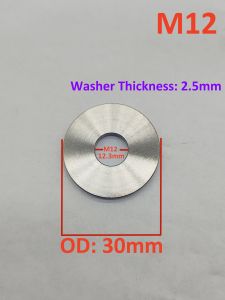 1pc Titanium Washer M12 (OD30mm 2.5mm)  titanium Ti washer fastener
