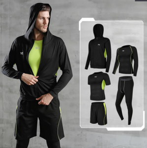 HOLA ชุดกีฬารัดกล้ามเนื้อของผู้ชายชุดวอร์มใส่วิ่งจ๊อกกิ้งเล่นกีฬาออกกําลังกายฝึกฝน