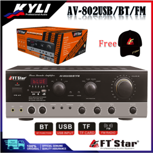 FTstar Karaoke Amplifier with USB and Bluetooth AV-802 USB/BT/FM 5.1 Channel