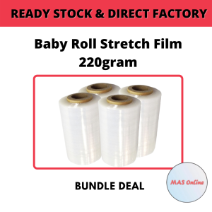 100mm Clear Baby Roll Mini Stretch Film/ Wrapping Film(100mm x 220gm) 保鲜纸