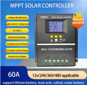 MPPT Solar Charge Controller DC 12V/24V/36V/48V - 60A & 100A