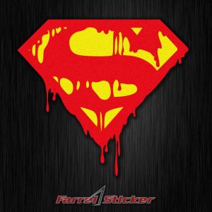 Stiker Superman darah Sticker Superman is Death