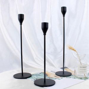 【Fast Delivery】3 Set Golden Candle Holder Metal Dining Table Candle stick Taper Candle Stand for Wedding Party Dinning Anniversary Home Decor Metal Candlestick Holder Accent Gold Brass Candle Stand Metal Candle Holder Taper Candles Birthday Wedding Decor