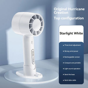 Quạt cầm tay2000mAh tốc độ cao sạc USB với giá đỡ điện thoại cho du lịch ngoài trời quạt gió lớn 2025