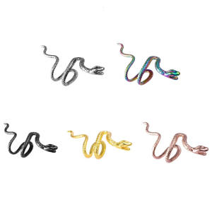 Multicolor Snake Earring Cuff Wrap Ear Clip No Piercing Women Men Earrings Cute Animal Auricle Wrap Trendy Gift