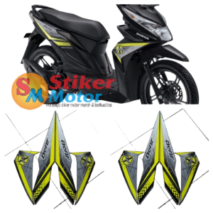 lis les sticker striping motor beat fi 2016 full hitam stabilo