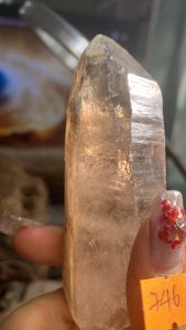 Viên đá Thạch Anh vàng trà tự nhiên trụ tinh thể gậy năng lượng cực mạnh vũ trụ 746