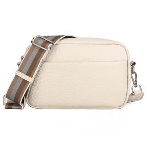 【HOSPORT】 PU Leather Crossbody Bag with Detachable Adjustable Strap Solid Color Simple Shoulder Bag Square Crossbody Bags for Women and Girls
