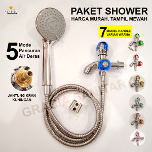 Shower Kamar Mandi Full Set Murah Plus Kran Shower Stainless 1/2 inch