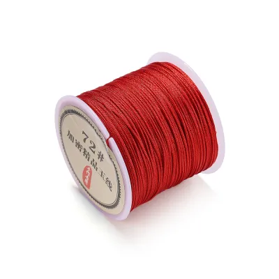 50 Dây Thừng Bện Thủ Công Bằng Nylon 0.8 Mm Mét/lô Vòng Cổ Dây Đính Cườm Phụ Kiện Tự Làm Đồ Trang Sức