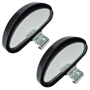 EXALTEDP 2Pcs Kính HD Gương chiếu hậu ô tô Có thể điều chỉnh 360 độ Gương chiếu hậu góc rộng Gương tham khảo Phổ thông Gương phụ trợ lùi Phụ trợ đỗ xe