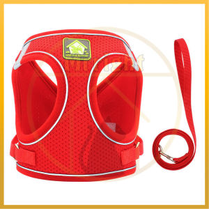 Rompi Anjing harness tali tuntun Harness Modis Mesh Lembut dengan Tali Pengikat Reflektif Harness