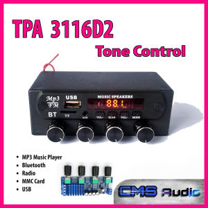 Amplifier Class D. HIFI Sound Clarity Stereo TPA3116D Bluetooth. Volume Midlle Trible Bass