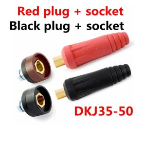 2 Pairs Quick Fitting Welding Machine Socket Connector DKJ 10-25 DKJ35-50 DKJ50-70