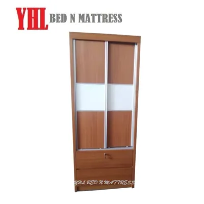 YHL Sliding Door Wardrobe With 2 Drawers