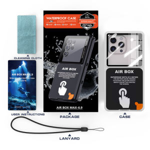 [JLK] Summer Swim/Dive 360 Fully Sealed 6.9 inches Universal Waterproof Phone Case Support Touch Screen for iPhone 18 Pro Max Samsung S26 Ultra Android Smartphone etc