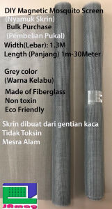 DIY Magnetic Mosquito Mesh L30mx1.3m width