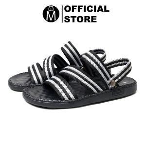Dép sandal quai dù MUIDOI D1180 sọc trắng đế cao su chắc chắn
