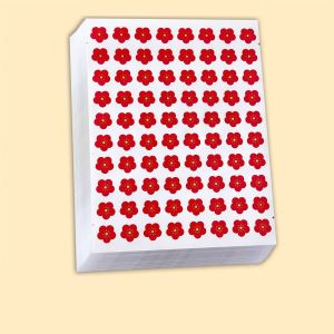 LITUILI 800 Pcs/Bag Ngôi sao dễ thương Miếng dán phần thưởng Tự dính Động vật hoạt hình Nhãn dán động lực khuyến khích Di động Đa chức năng Hoa nhỏ màu đỏ Trẻ em