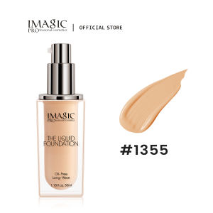 IMAGIC 12H Long Lasting Full Coverage Liquid Foundation Flawless Covers Blemishes Moisturizes Oil Control Foundation Natural Matte Lightweight Face Makeup