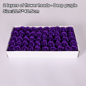 50pcs 2-layer soap flower rose  large flower head bouquet diy soap flower Valentines Day gift