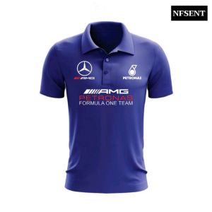 POLO SHIRT FOR MEN MERCEDES CAR RACING TEAM F1 PETRONAS AMG SPORTS