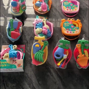 Sandcastle xô và bộ bay cho trẻ em bãi biển và vườn hoạt động với dễ dàng để tay nắm bãi biển vui vẻ và cát Playset