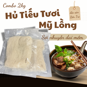 Hủ Tiếu Tươi Mỹ Lồng Sợi Nhuyễn Dai Mềm 2kg