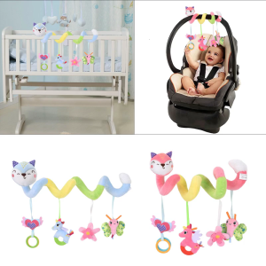 Baby Crib Hangings Rattle Toy Crib Toy Car Seats Toy Babies Worm Plush Toy Stroller Spirals Toy Stroller Toy Pram Toy