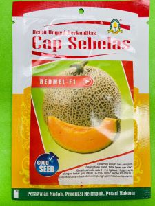 Benih Melon REDMEL F1 kemasan 10gram dari Cap Sebelas F