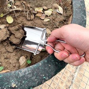 พลั่วแสตนเลส พลั่วพับได้ สวนมินิ เครื่องมือทำสวนอเนกประสงค์ Folding Shovel