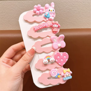 17 MILE Sanrio Hair Clips Cinnamoroll Melody Kuromi Hair Clip Cartoon Kawaii Girl Hairpin Hair Accessories
