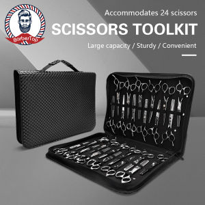 Crocodile Skin Scissors Bag Barber Scissors Storage Bag 24 Places