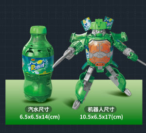 Cola Warriors - Mainan Robot Transformasi Kaleng Minuman - Robot Mainan Anak - Bisa berubah jadi coke Mainan