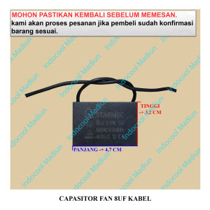 F8 CAPASITOR / KAPASITOR FAN / CAPASITOR FAN 8UF KABEL
