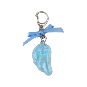 Sweet Charm Angel Wing Keychain Lovely Japanese Aesthetic Bag Hanging Pendant Alloy Keyring for Women Girls