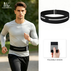 LouisWill Outdoor Running Multi functional Surrounding Ultra thin Invisible Fit Waterproof Sports Waist Pack Jogging Belt Fanny Pack for Workouts Sports Outdoor