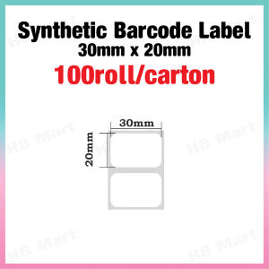 1 Carton Waterproof Synthetic Barcode Label Stickers Kalis Air High Quality Sintetik Barcode Label BC04A
