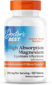 Doctors Best High Absorption Magnesium – Bổ sung Magie hấp thu cao hỗ trợ cơ bắp hệ thần kinh và chất lượng giấc ngủ