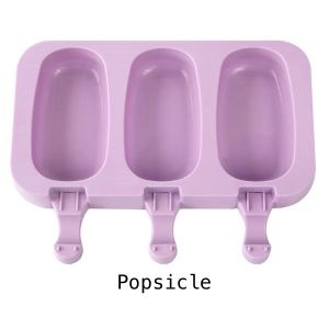 Silicone Ice Cream Maker Mold ABS Free Jelly Making Tray Homemade Dessert Molding Popsicle Stick Ice Cream Mold