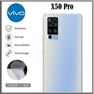 PROMO ALVA Garskin Vivo Y21A X50 Pro 2020 Anti Gores Belakang Carbon Skin Pengiriman Cepat