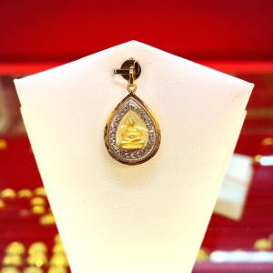 จี้พระปิดตา (สำหรับสร้อย 1สลึง) เลี่ยมทองแท้90% กันน้ำมีใบรับประกัน